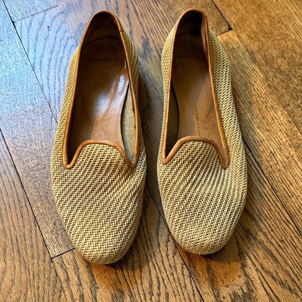 Stubbs & Wootton Woven Loafers/Slippers, Size Women's 7.5